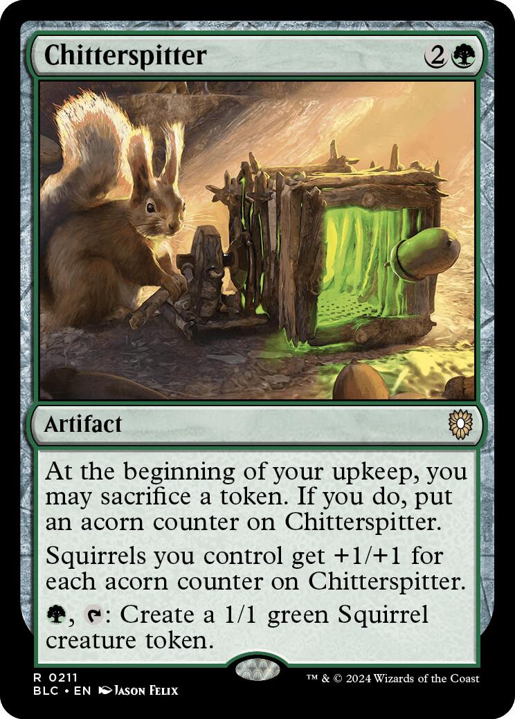 Chitterspitter [Bloomburrow Commander] - Destination Retro