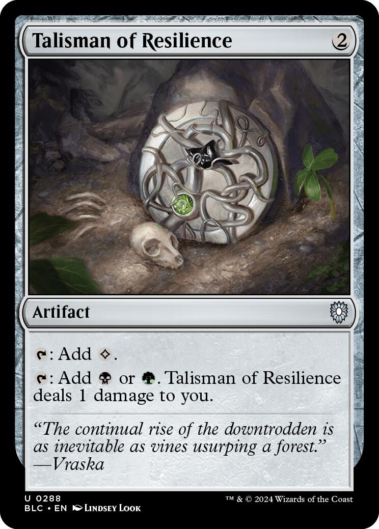 Talisman of Resilience [Bloomburrow Commander] - Destination Retro