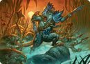Persistent Marshstalker Art Card [Bloomburrow Art Series] - Destination Retro