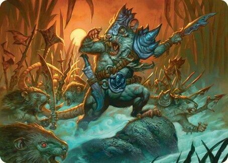 Persistent Marshstalker Art Card [Bloomburrow Art Series] - Destination Retro