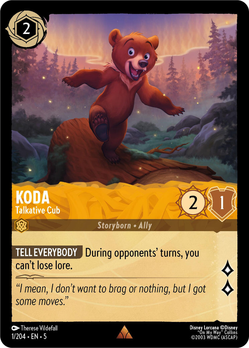 Koda - Talkative Cub (1/204) [Shimmering Skies] - Destination Retro
