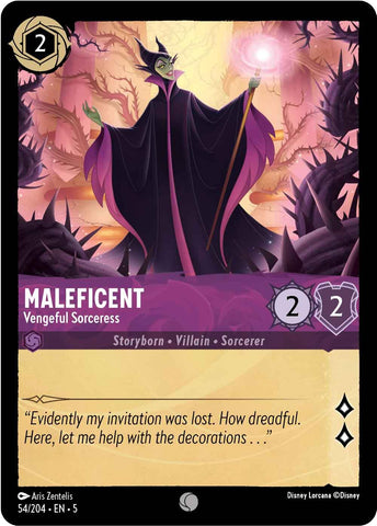 Maleficent - Vengeful Sorceress (54/204) [Shimmering Skies] - Destination Retro