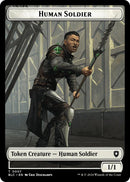 Human Soldier // Wolf (035) Double-Sided Token [Bloomburrow Commander Tokens] - Destination Retro