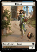Human // Soldier Double-Sided Token [Bloomburrow Commander Tokens] - Destination Retro