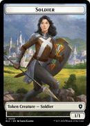 Soldier // Citizen Double-Sided Token [Bloomburrow Commander Tokens] - Destination Retro
