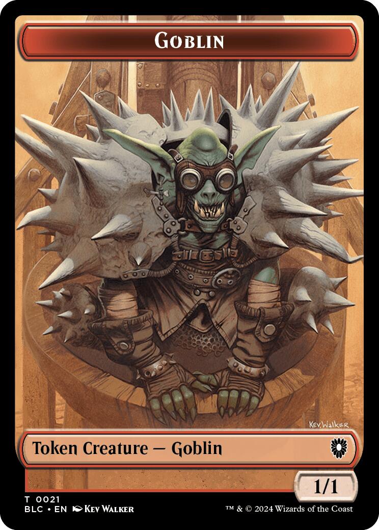 Goblin // Thopter Double-Sided Token [Bloomburrow Commander Tokens] - Destination Retro