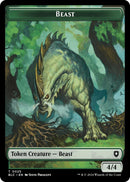 Cat // Beast (025) Double-Sided Token [Bloomburrow Commander Tokens] - Destination Retro