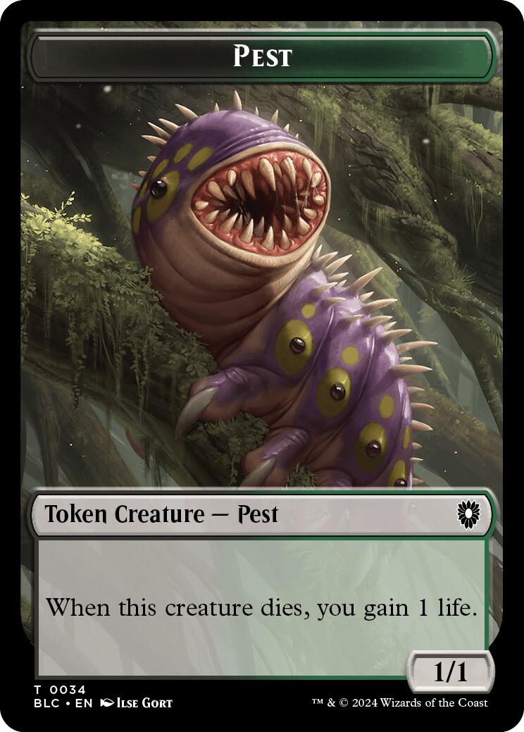 Pest // Shapeshifter Double-Sided Token [Bloomburrow Commander Tokens] - Destination Retro