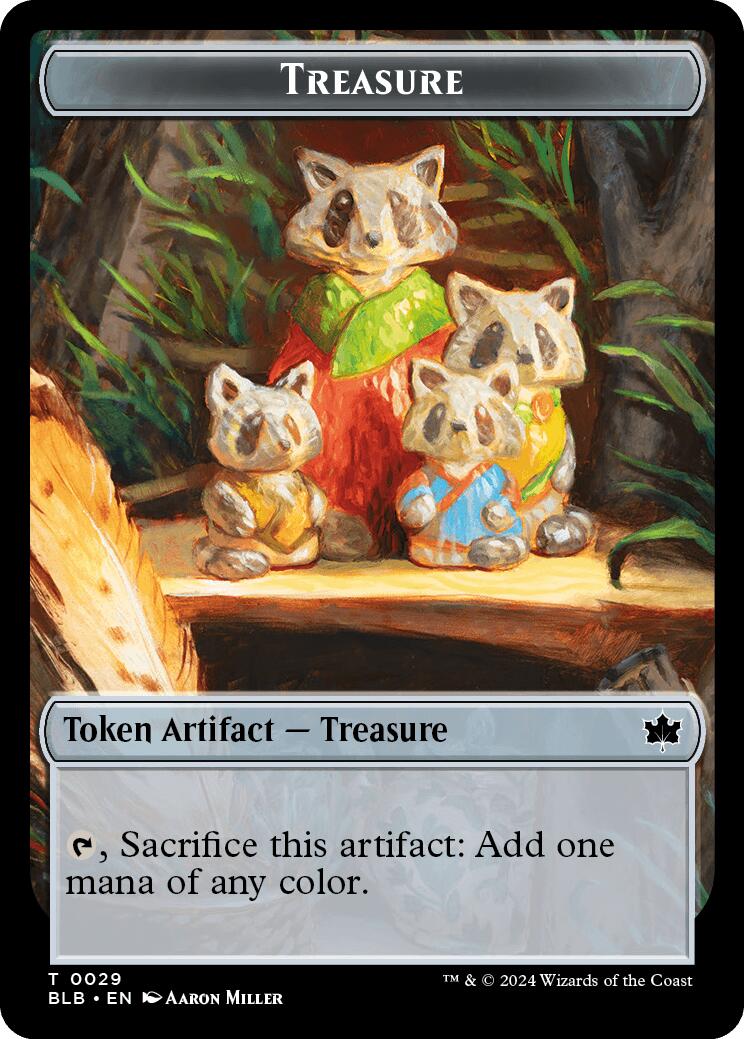 Cat // Treasure Double-Sided Token [Bloomburrow Commander Tokens] - Destination Retro