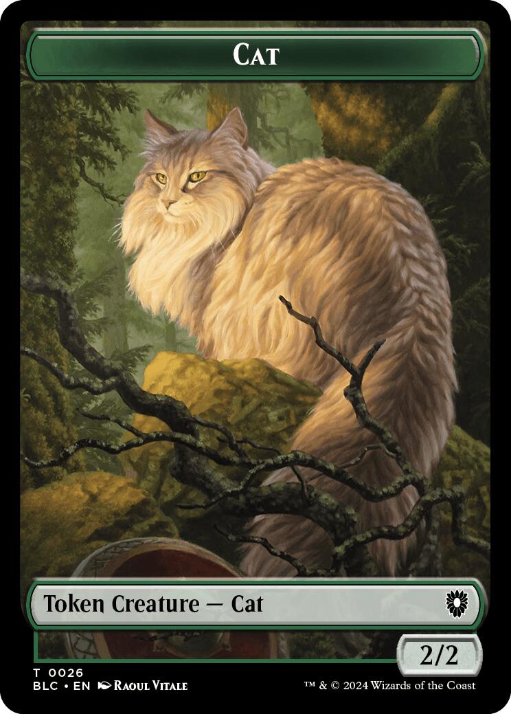 Cat // Treasure Double-Sided Token [Bloomburrow Commander Tokens] - Destination Retro