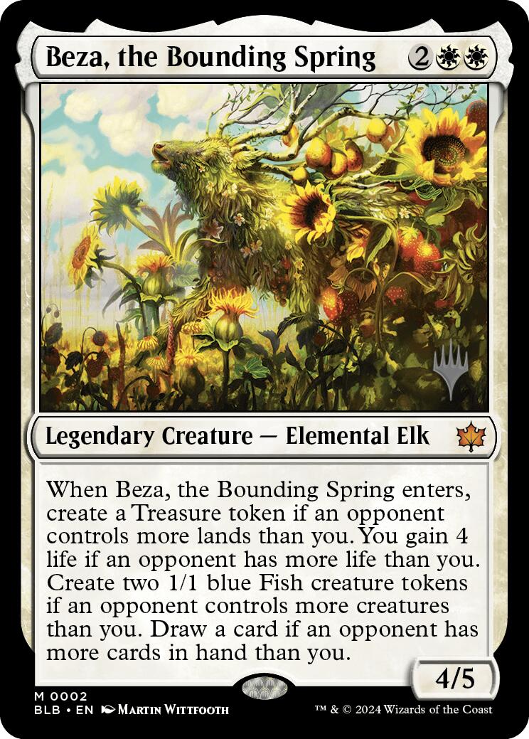 Beza, the Bounding Spring (Promo Pack) [Bloomburrow Promos] - Destination Retro
