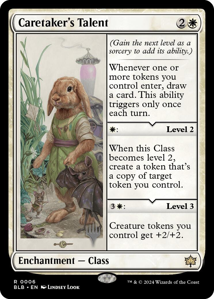 Caretaker's Talent (Promo Pack) [Bloomburrow Promos] - Destination Retro