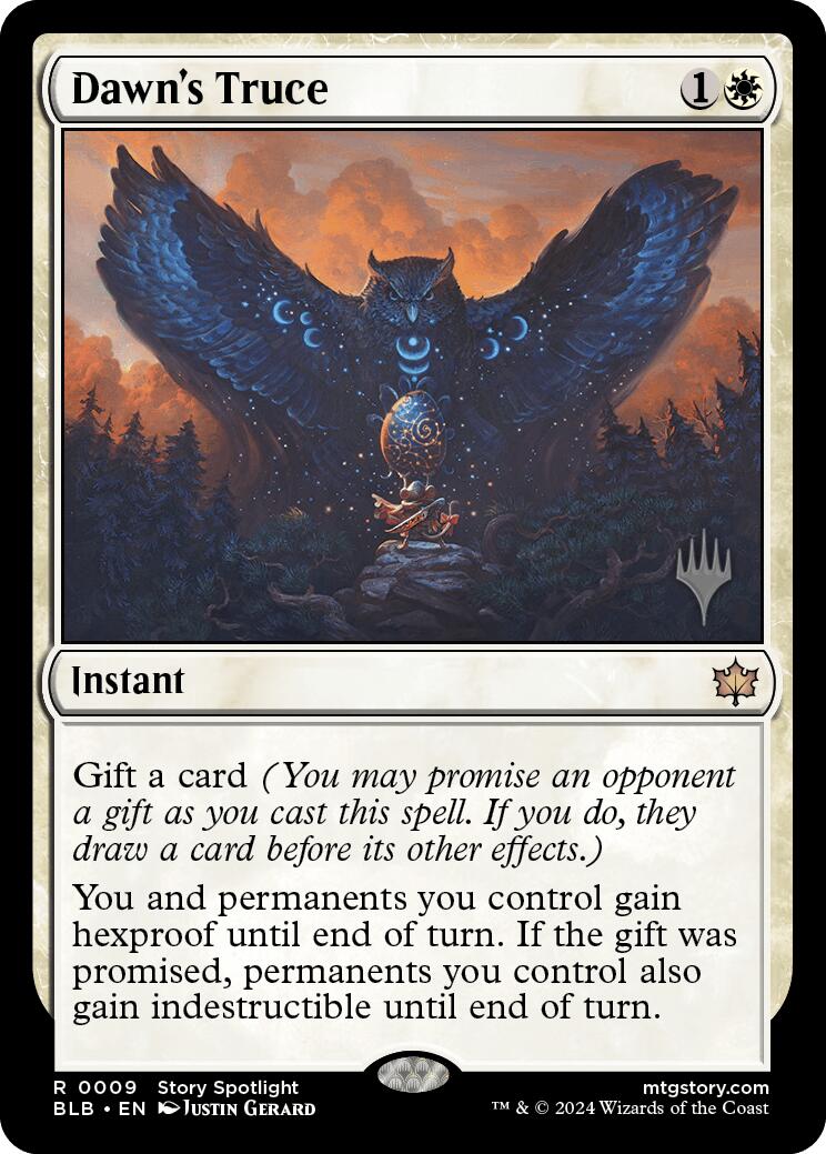 Dawn's Truce (Promo Pack) [Bloomburrow Promos] - Destination Retro