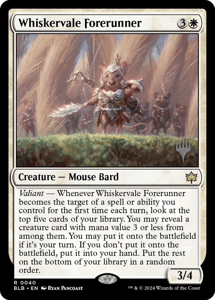 Whiskervale Forerunner (Promo Pack) [Bloomburrow Promos] - Destination Retro