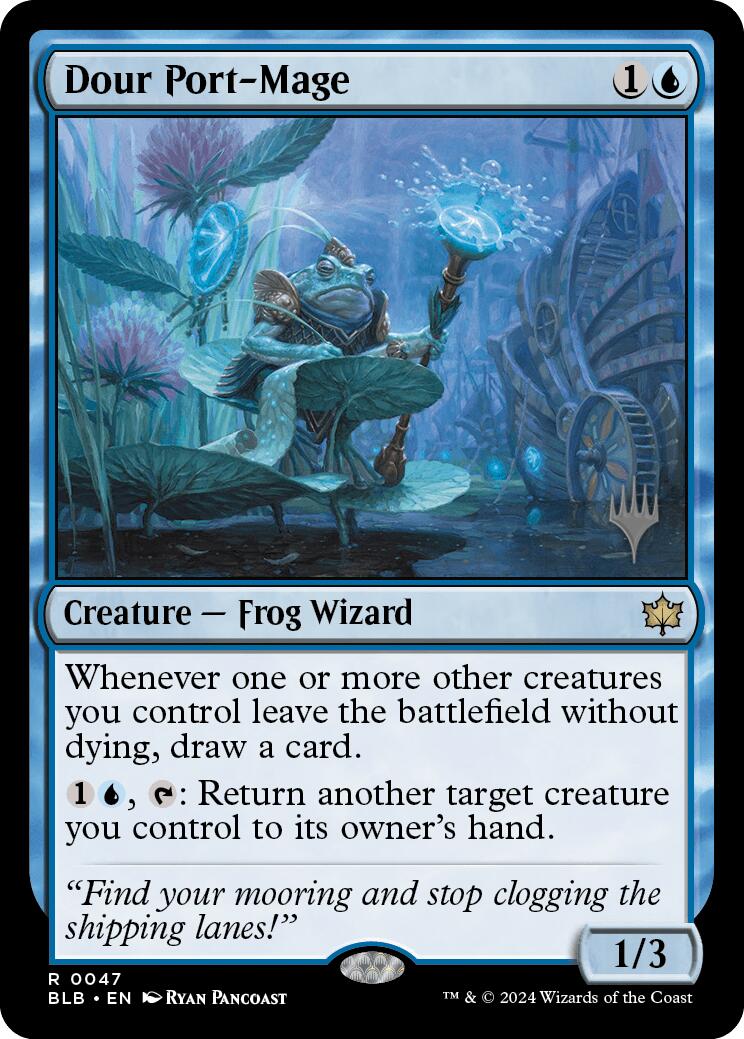 Dour Port-Mage (Promo Pack) [Bloomburrow Promos] - Destination Retro