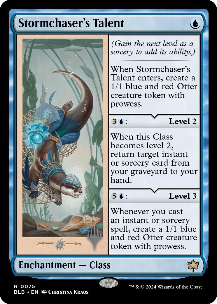 Stormchaser's Talent (Promo Pack) [Bloomburrow Promos] - Destination Retro