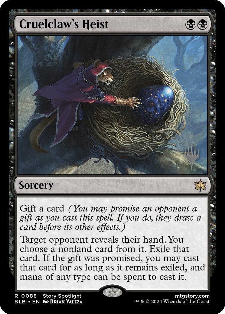 Cruelclaw's Heist (Promo Pack) [Bloomburrow Promos] - Destination Retro