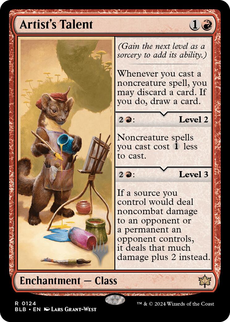 Artist's Talent (Promo Pack) [Bloomburrow Promos] - Destination Retro