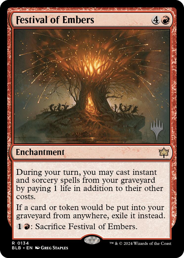 Festival of Embers (Promo Pack) [Bloomburrow Promos] - Destination Retro