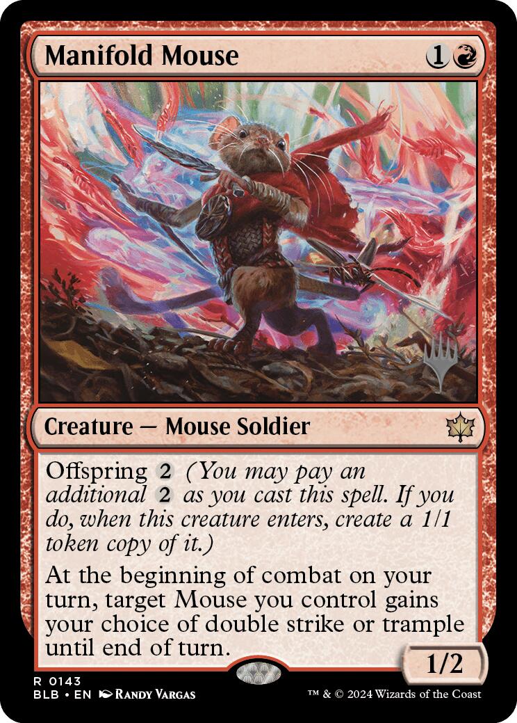 Manifold Mouse (Promo Pack) [Bloomburrow Promos] - Destination Retro