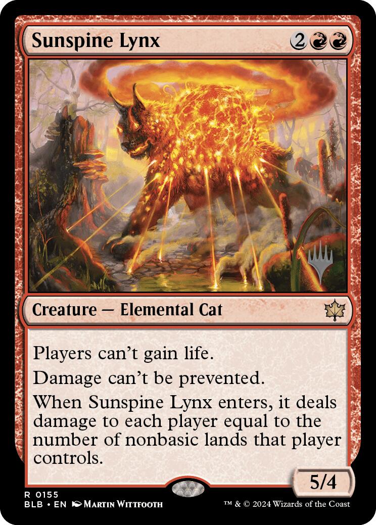 Sunspine Lynx (Promo Pack) [Bloomburrow Promos] - Destination Retro