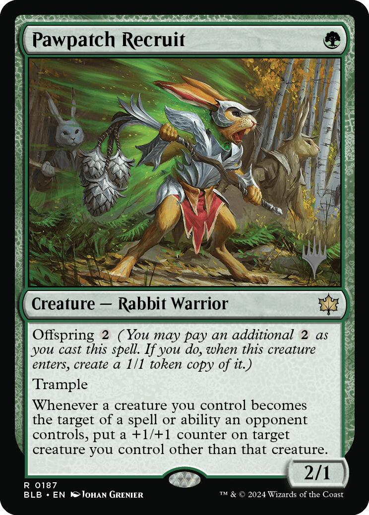 Pawpatch Recruit (Promo Pack) [Bloomburrow Promos] - Destination Retro