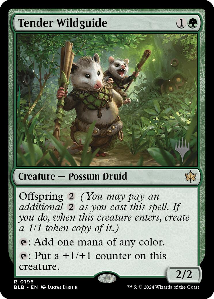 Tender Wildguide (Promo Pack) [Bloomburrow Promos] - Destination Retro