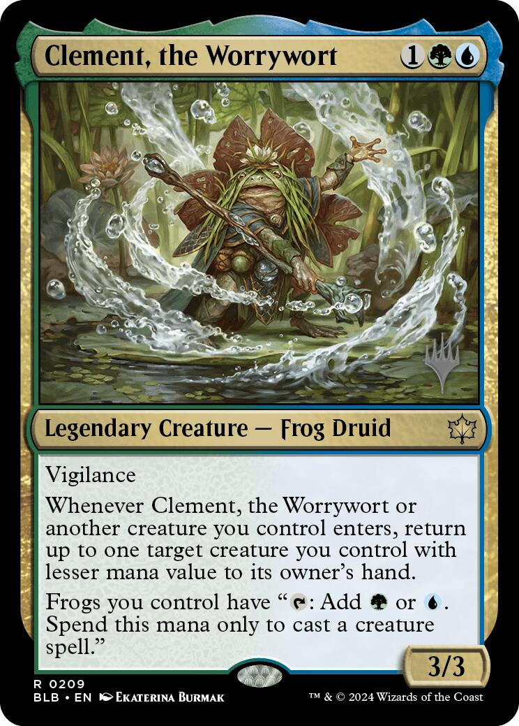 Clement, the Worrywort (Promo Pack) [Bloomburrow Promos] - Destination Retro