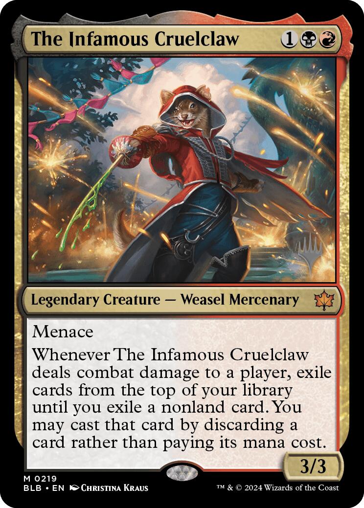 The Infamous Cruelclaw (Promo Pack) [Bloomburrow Promos] - Destination Retro