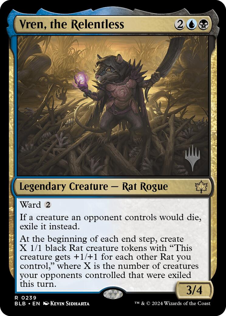 Vren, the Relentless (Promo Pack) [Bloomburrow Promos] - Destination Retro