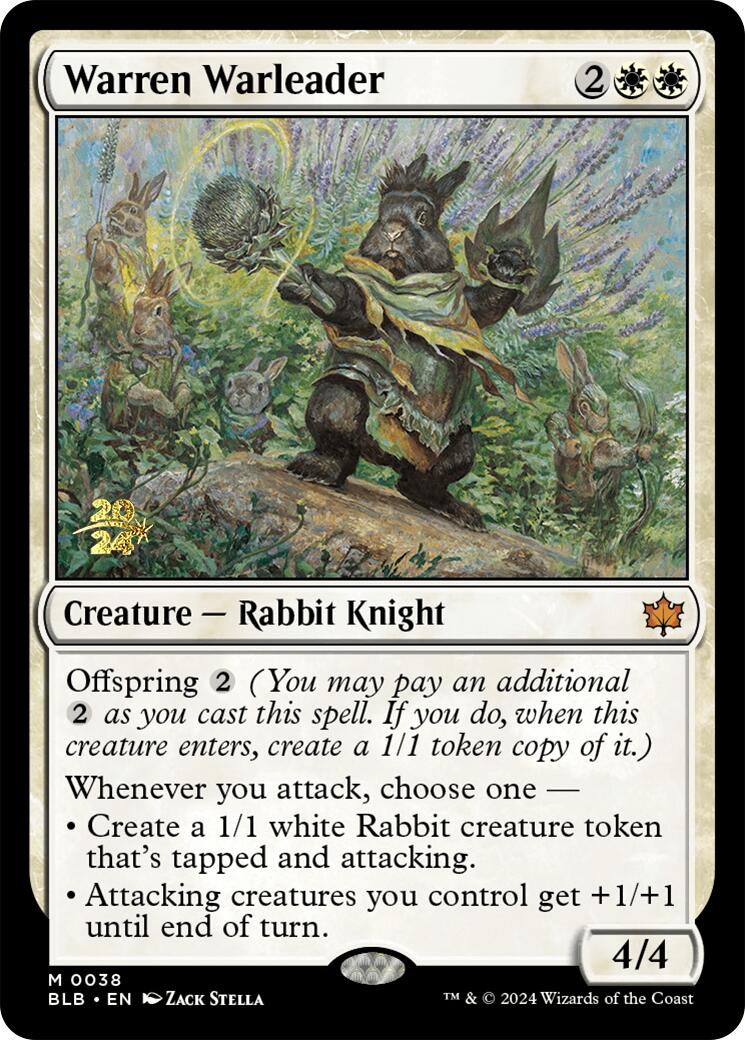 Warren Warleader [Bloomburrow Prerelease Promos] - Destination Retro