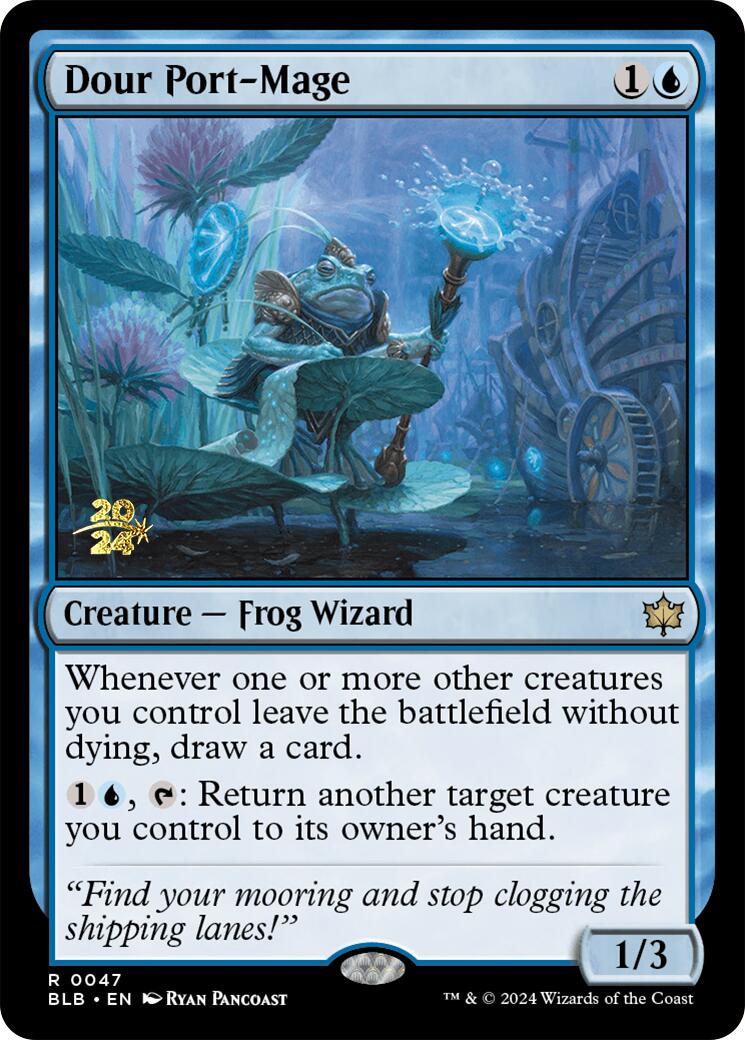 Dour Port-Mage [Bloomburrow Prerelease Promos] - Destination Retro