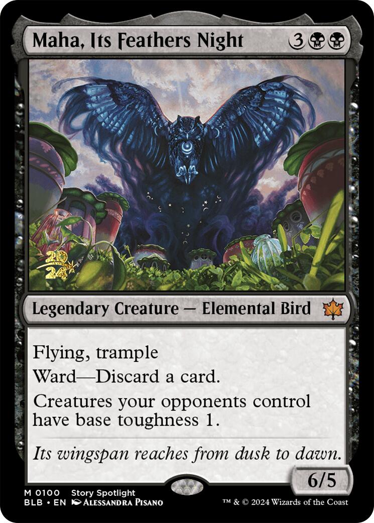 Maha, Its Feather Night [Bloomburrow Prerelease Promos] - Destination Retro