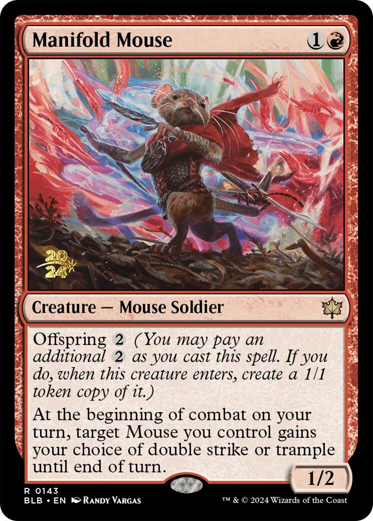 Manifold Mouse [Bloomburrow Prerelease Promos] - Destination Retro