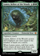 Lumra, Bellow of the Woods [Bloomburrow Prerelease Promos] - Destination Retro