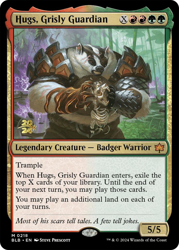 Hugs, Grisly Guardian [Bloomburrow Prerelease Promos] - Destination Retro