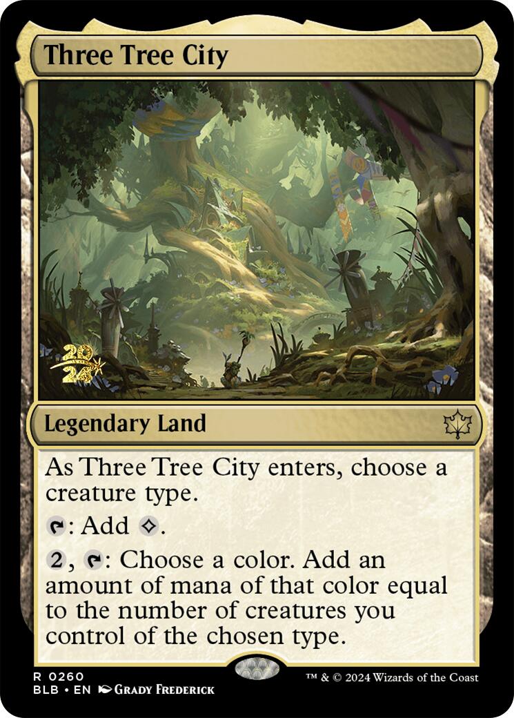 Three Tree City [Bloomburrow Prerelease Promos] - Destination Retro