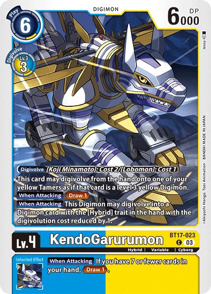 KendoGarurumon [BT17-023] [Secret Crisis] - Destination Retro