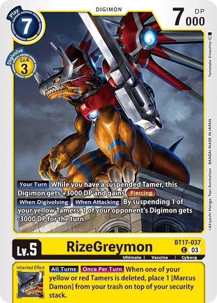 RizeGreymon [BT17-037] [Secret Crisis] - Destination Retro