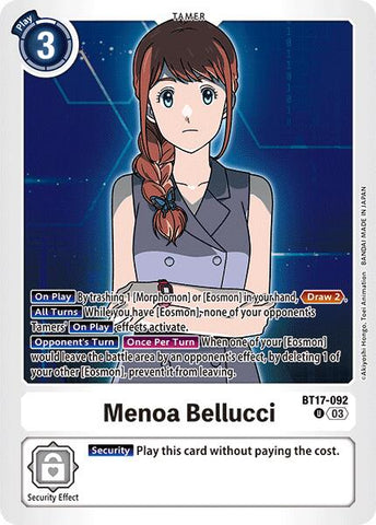 Menoa Bellucci [BT17-092] [Secret Crisis] - Destination Retro