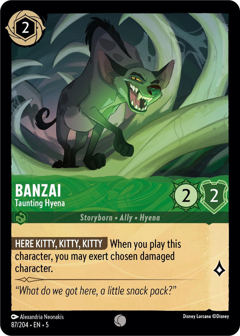 Banzai - Taunting Hyena (87/204) [Shimmering Skies] - Destination Retro
