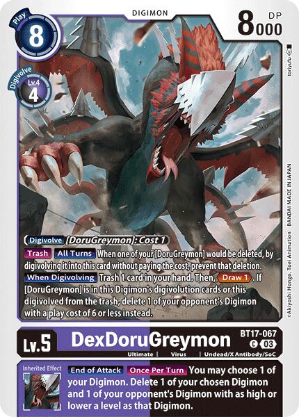 DexDoruGreymon [BT17-067] [Secret Crisis] - Destination Retro