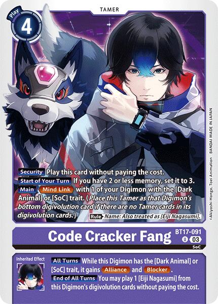 Code Cracker Fang [BT17-091] [Secret Crisis] - Destination Retro