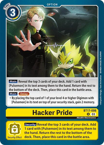 Hacker Pride [BT17-098] [Secret Crisis] - Destination Retro