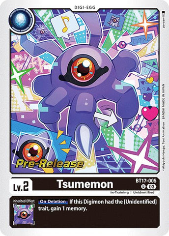 Tsumemon [BT17-005] [Secret Crisis Pre-Release Cards] - Destination Retro