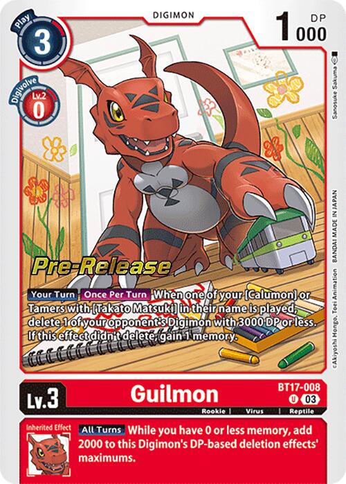Guilmon [BT17-008] [Secret Crisis Pre-Release Cards] - Destination Retro
