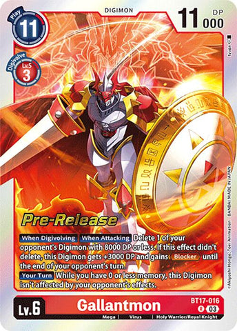 Gallantmon [BT17-016] [Secret Crisis Pre-Release Cards] - Destination Retro