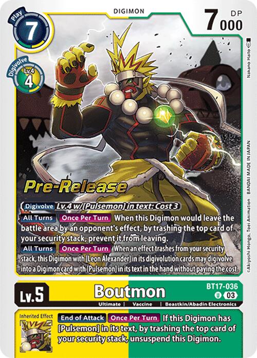 Boutmon [BT17-036] [Secret Crisis Pre-Release Cards] - Destination Retro