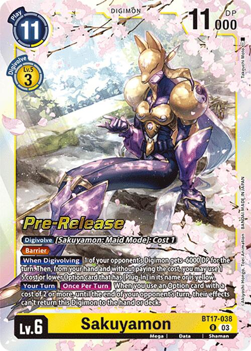 Sakuyamon [BT17-038] [Secret Crisis Pre-Release Cards] - Destination Retro