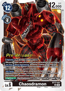 Chaosdramon [BT17-057] [Secret Crisis Pre-Release Cards] - Destination Retro